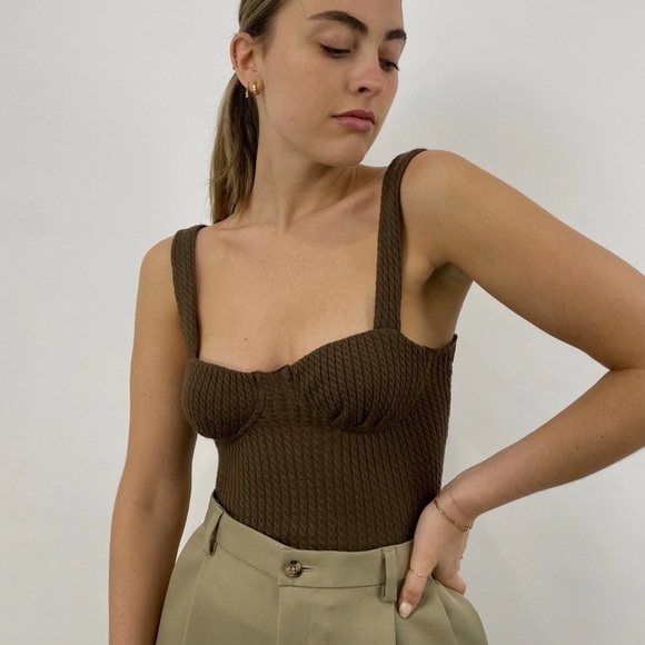 WeWoreWhat Tops - We Wore What Knit Corset Tank
WEWOREWHAT